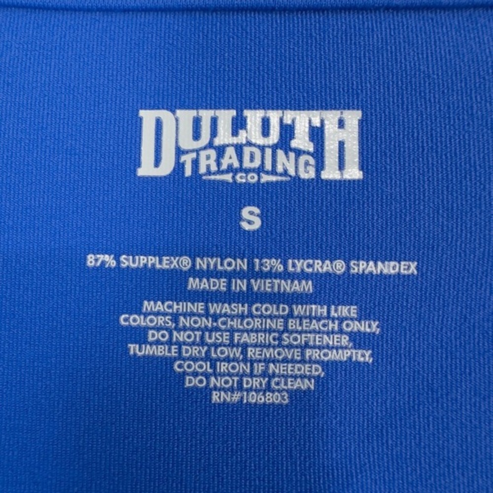 Duluth Trading Co NoGA Classic Short‎ Sleeve Dress Small Blue Athletic 15785 - Picture 3 of 12